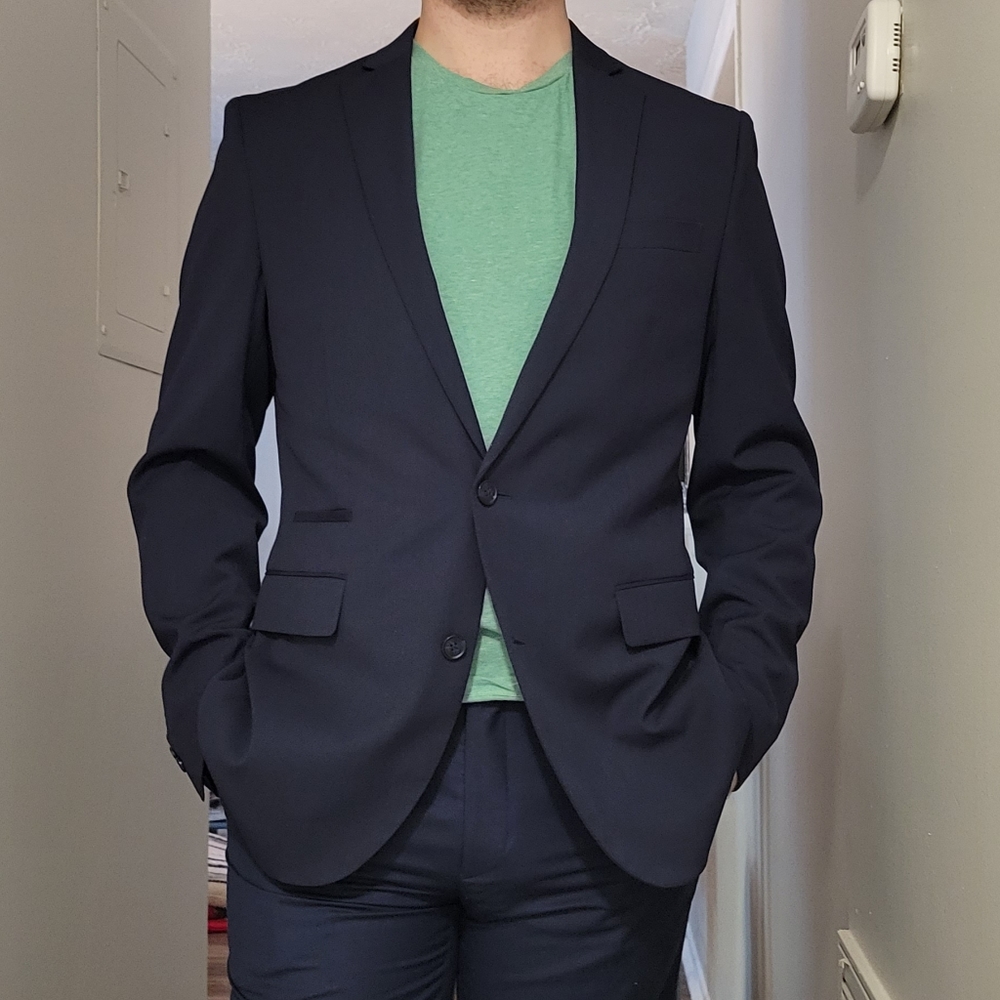 J. Ferrar Blue Suit/Pants